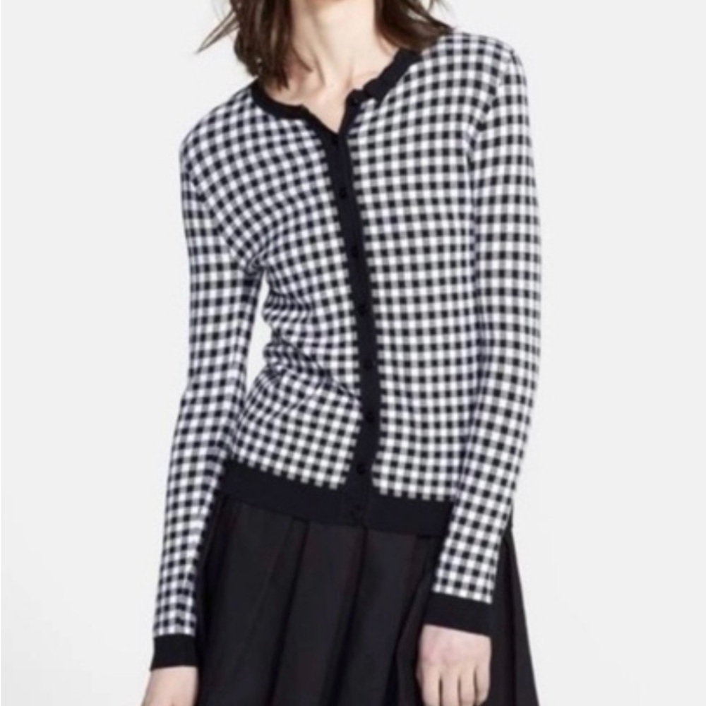 Valentino Gingham Cardigan XS